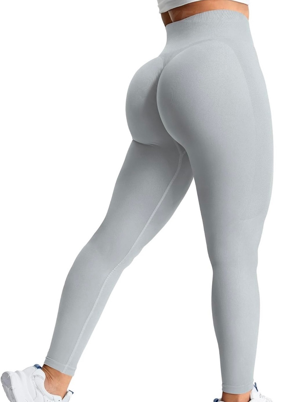 YEOREO Amplify Women's Light Gray High-Waist Leggings